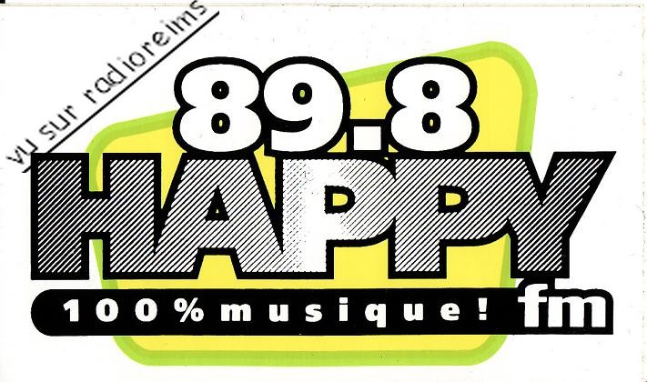 Autocollant Happy FM  Reims