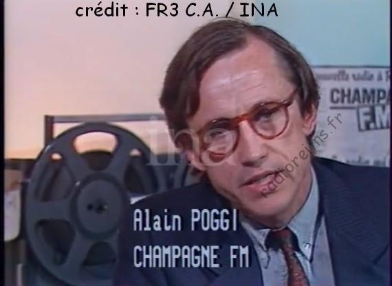 Champagne FM Alain Poggi fin septembre 1981 FR3 CA