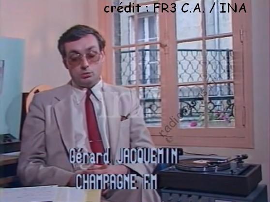 Champagne FM Gérard Jacquemin fin septembre 1981 FR3 CA