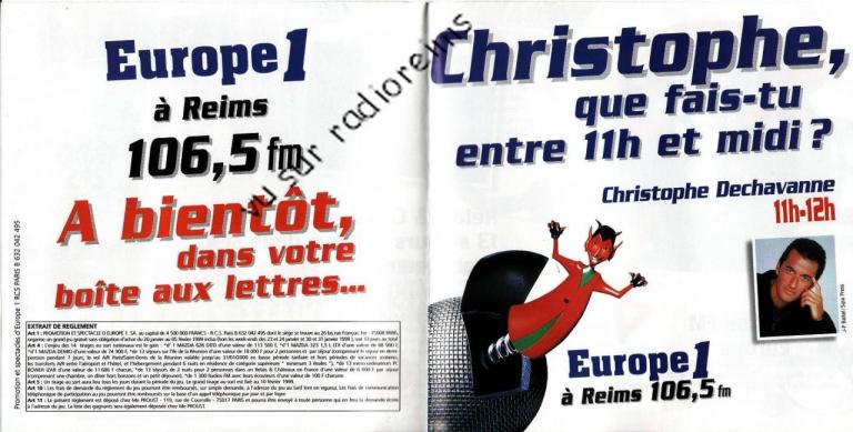 Jeu Europe 1 Reims 1999 