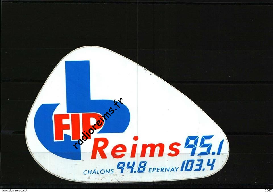 FIP Reims autocollant 3 fréquences