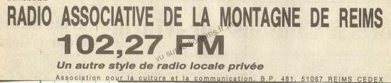 Pub Radio Associative de la Montagne de Reims