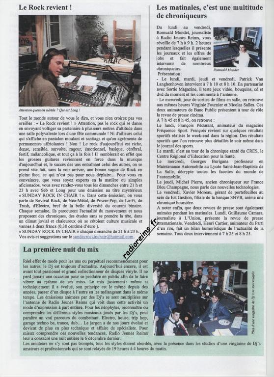 Le Mag RJR 2003 2
