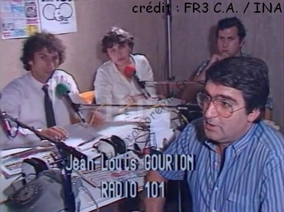 Radio 101 Jean Louis Gourion fin septembre 1981 FR3 CA