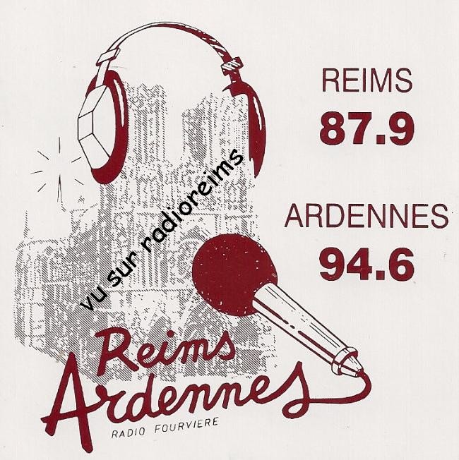 1er autocollant Radio Fourvière Reims-Ardennes