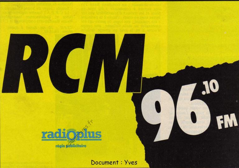 RCM Radio Plus septembre 1985