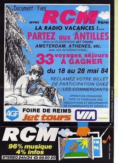 RCM vacances 1984