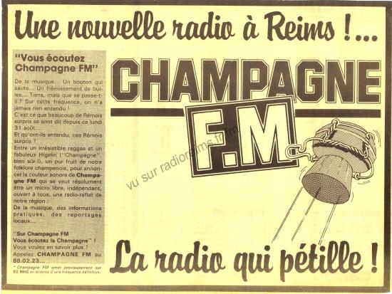 Champagne FM / Radio Magnum / Europe 2 / Métropolys