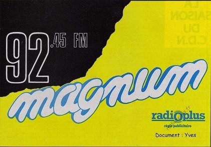 Magnum Radio Plus septembre 1985